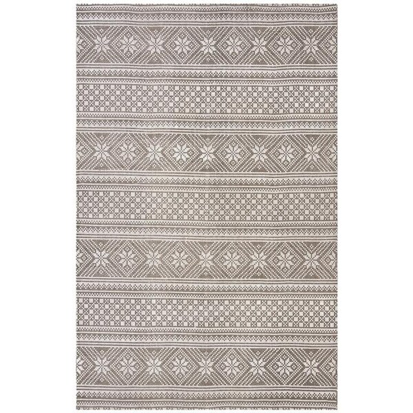 Safavieh 8 x 10 ft. Cedar Brook Rectangle Hand-Loomed Rug Gray & Ivory CDR711F-8 - main